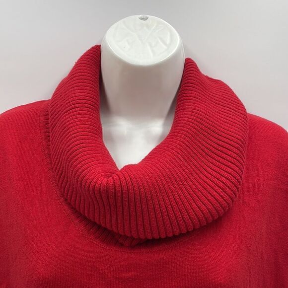 Red fringe turtleneck Michael kors sweater - Picture 2 of 12